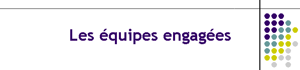Les quipes engages